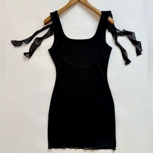 Black Coquette Mini Dress